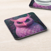 Dessous-de-verre Créature hybride Murloc/Chouette rose (Côté gauche)