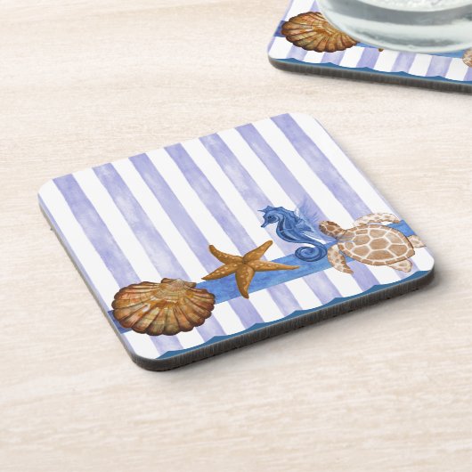 Dessous-de-verre Créatures marines nautiques (Côté gauche)