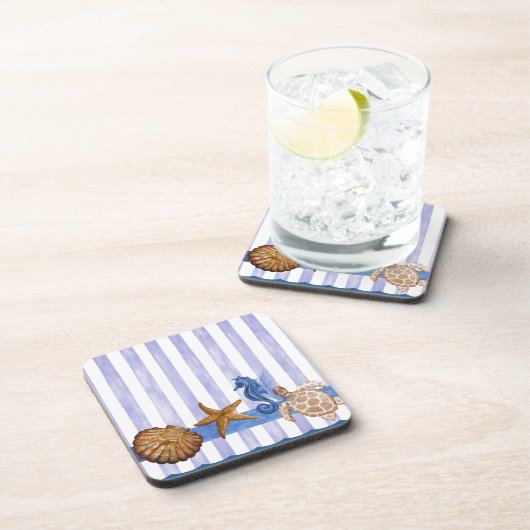 Dessous-de-verre Créatures marines nautiques (Côté Droit)