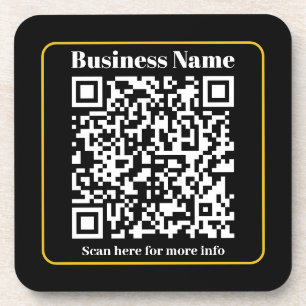 Dessous-de-verre Créer un code QR d'entreprise scannable instantané
