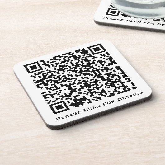 Dessous-de-verre Créez votre propre code QR professionnel  (Côté gauche)