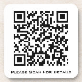 Dessous-de-verre Créez votre propre code QR professionnel  (Devant)