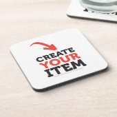 Dessous-de-verre CRÉEZ-VOTRE-PROPRE DIY Personnalisé téléchargez vo (Côté gauche)