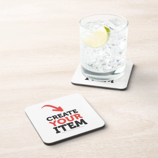 Dessous-de-verre CRÉEZ-VOTRE-PROPRE DIY Personnalisé téléchargez vo (Côté Droit)