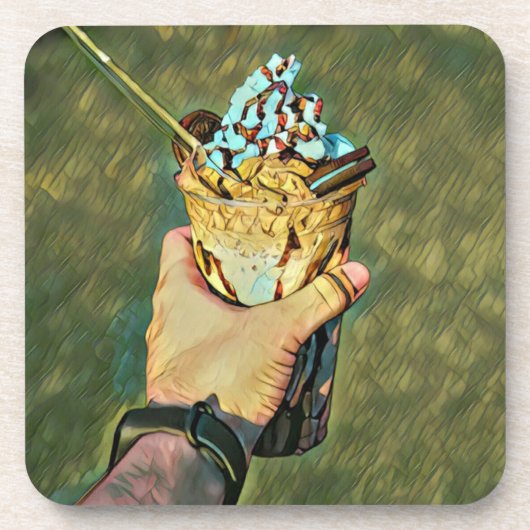 Dessous-de-verre crème glacée froide cool (Devant)