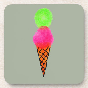 Dessous-de-verre Crème glacée pop art