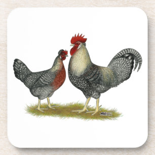 Dessous-de-verre Crème, poulets de Legbar