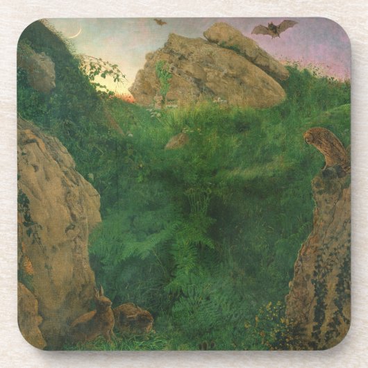 Dessous-de-verre Crépuscule (huile) (Devant)