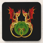 Dessous-de-verre Crescent Céleste Lune Et Dragons (Devant)