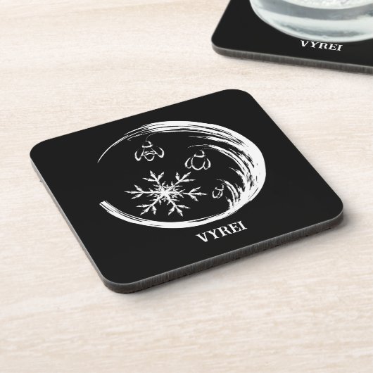 Dessous-de-verre Crest d'hiver (Côté gauche)