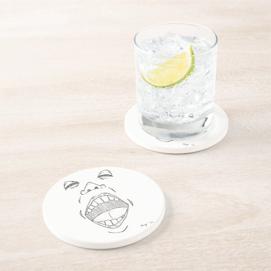 dessous de verre "crier" (Côté)