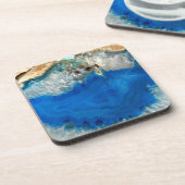 Dessous-de-verre cristal bleu (Côté gauche)