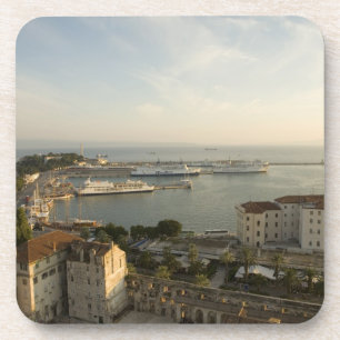 Dessous-de-verre Croatie, Dalmatie, Split. Vue de Riva