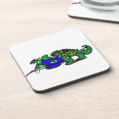 Dessous-de-verre Crocodile beat (Côté gauche)