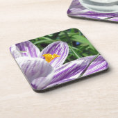 Dessous-de-verre Crocus de printemps violet (Côté gauche)