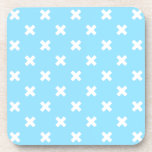 Dessous-de-verre Croix blanche sur le bleu bébé<br><div class="desc">Croix blanche sur le bleu bébé</div>