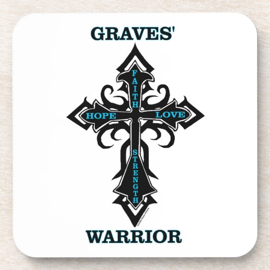 Dessous-de-verre Croix/Guerrier...Graves' (Devant)