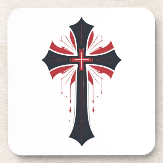 Dessous-de-verre Croix saignante (Devant)