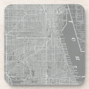 Dessous-de-verre Croquis de Chicago City Map