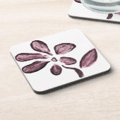 Dessous-de-verre Croquis de fleur (Côté gauche)