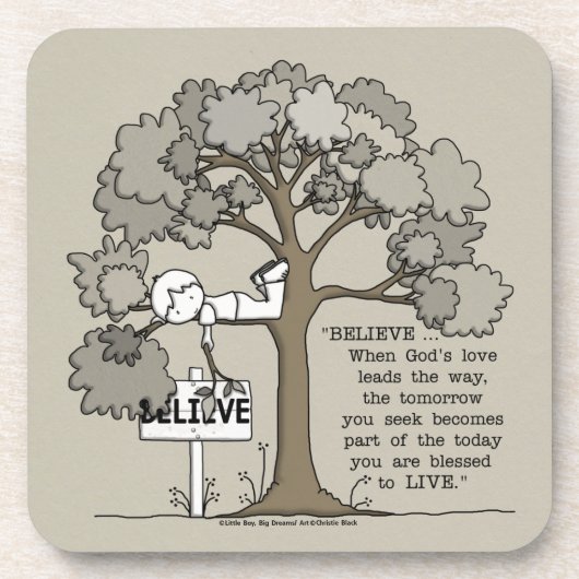 DESSOUS-DE-VERRE CROYEZ VIVRE (Devant)