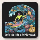 Dessous-de-verre Crypto de surf (Devant)