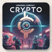 Dessous-de-verre Crypto Planet (Devant)