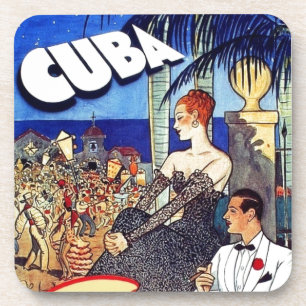 Dessous-de-verre Cuba vintage Si Près De So Fast Travel