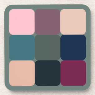 Dessous-de-verre Cubes colorés