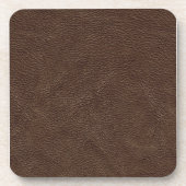 Dessous-de-verre Cuir texturé Brown (Devant)