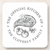 Dessous-de-verre Cuisine officielle | Pizza Thème Servi En Céramiqu (Devant)