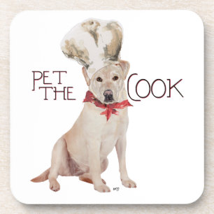 Dessous-de-verre Cuisinier Labrador Retriever Jaune