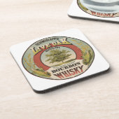 Dessous-de-verre Cuivre fin Distillé Bourbon Whisky. (Côté gauche)