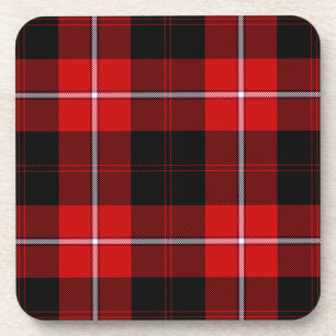 Dessous-de-verre Cunningham Tartan rouge noir