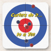dessous de verre "Curlers le font à un Tee" - (Ble (Devant)
