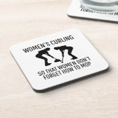 Dessous-de-verre Curling en pierre hiver Curler sport glace (Côté gauche)