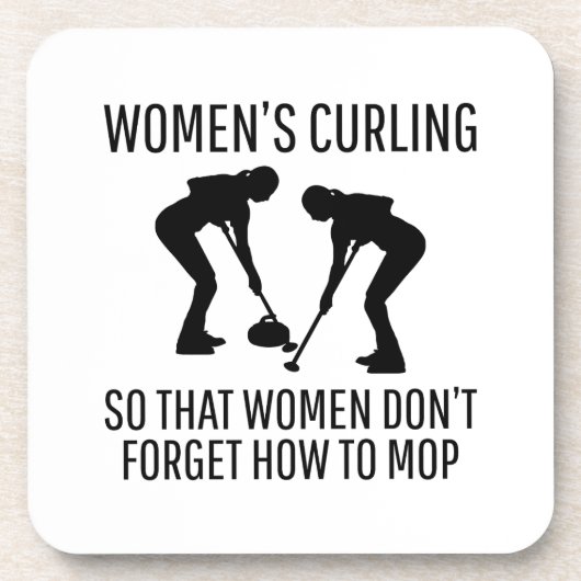 Dessous-de-verre Curling en pierre hiver Curler sport glace (Devant)