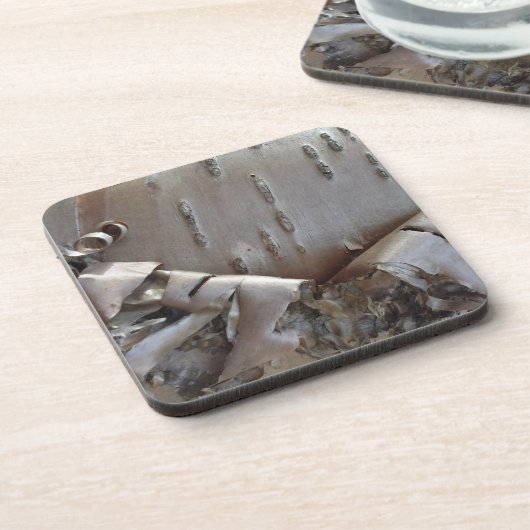 Dessous-de-verre Curly Birch Bark Tree Rustic (Côté gauche)