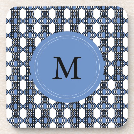 Dessous-de-verre Custom Blue Abstract (Devant)