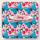 Dessous-de-verre Custom butterfly floral pattern gift  (Devant)