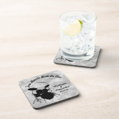 Dessous-de-verre Custom Name Rock & Roll Drummer Wedding Drum Kit (Côté Droit)