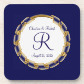 Dessous-de-verre Custom wedding or anniversary plastic (Devant)