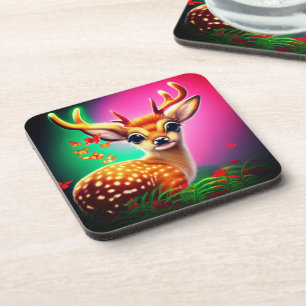 Dessous-de-verre Cute AI Baby Deer
