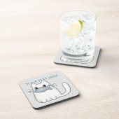 Dessous-de-verre Cute chat avec poisson Prix (Côté Droit)