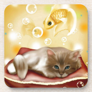Dessous-de-verre Cute Dream Kitten