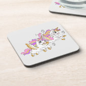 Dessous-de-verre Cute flying unicorns  (Côté gauche)