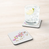 Dessous-de-verre Cute flying unicorns  (Côté Droit)