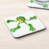 Dessous-de-verre Cute Froggy verte (Côté gauche)