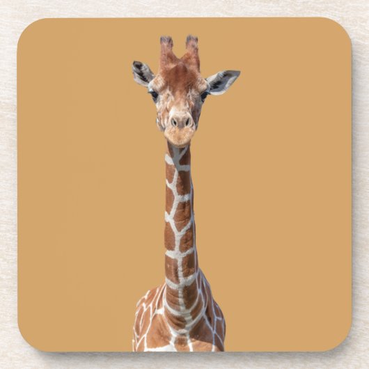 Dessous-de-verre Cute giraffe face (Devant)