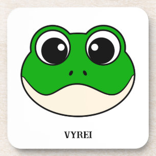 Dessous-de-verre Cute grenouille souriante